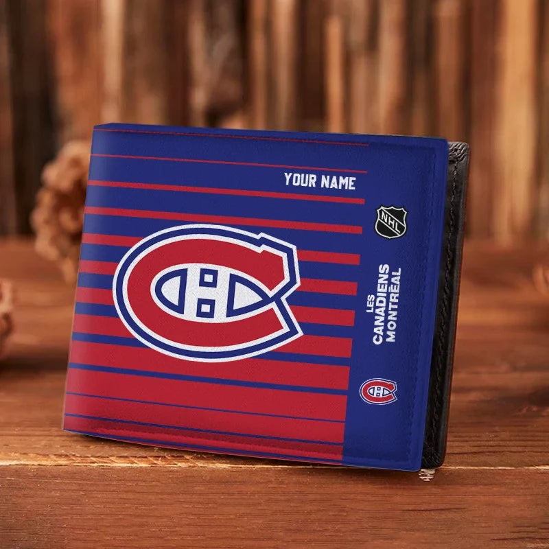 LIMITED EDITION - NEW CUSTOMIZED NHL11 MCD MONTREAL CANADIENS LEATHER WALLET