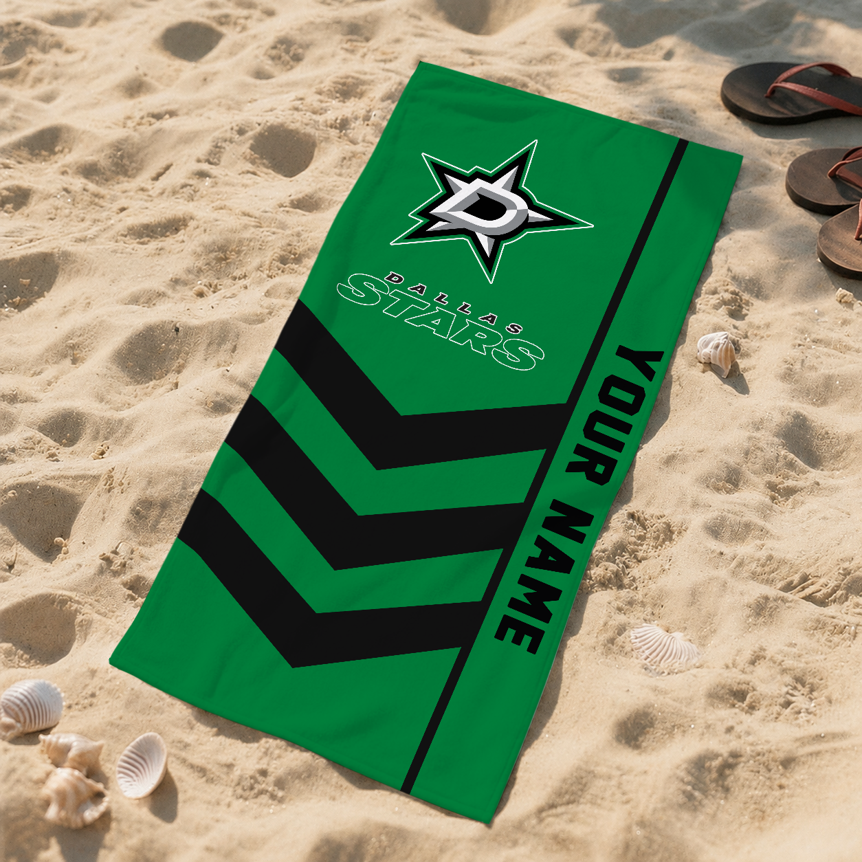 VIRAL EDITION - NEW CUSTOMIZED NHL15 DLS DALLAS STARS BEACH TOWEL