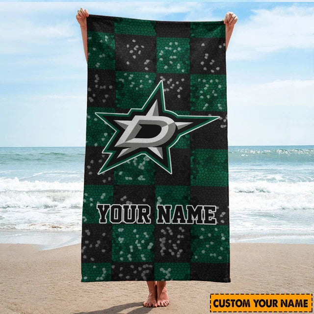 LIMITED EDITION - NEW CUSTOMIZED NHL15 DLS DALLAS STARS BEACH TOWEL FOR FAN