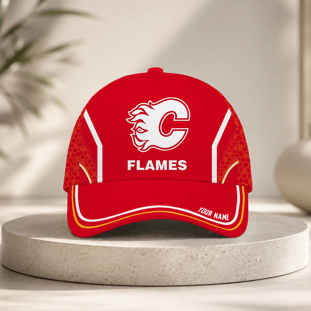 LIMITED EDITION - NEW CUSTOMIZED NHL17 CGF CALGARY FLAMES CLASSIC CAP
