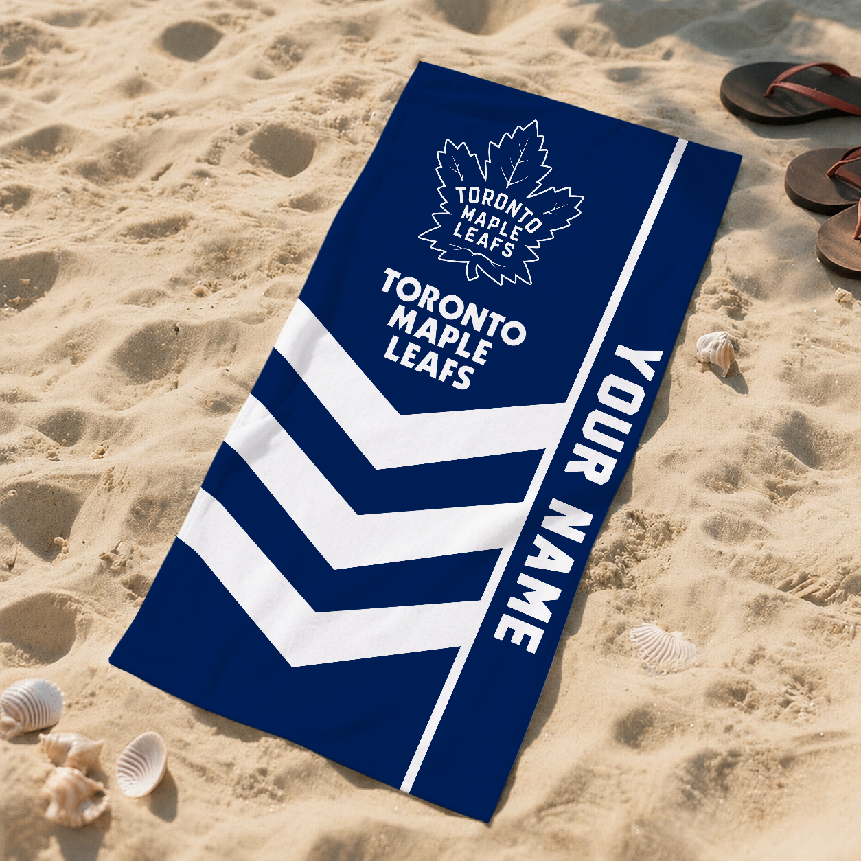VIRAL EDITION - NEW CUSTOMIZED NHL23 TML TORONTO MAPLE LEAFS BEACH TOWEL