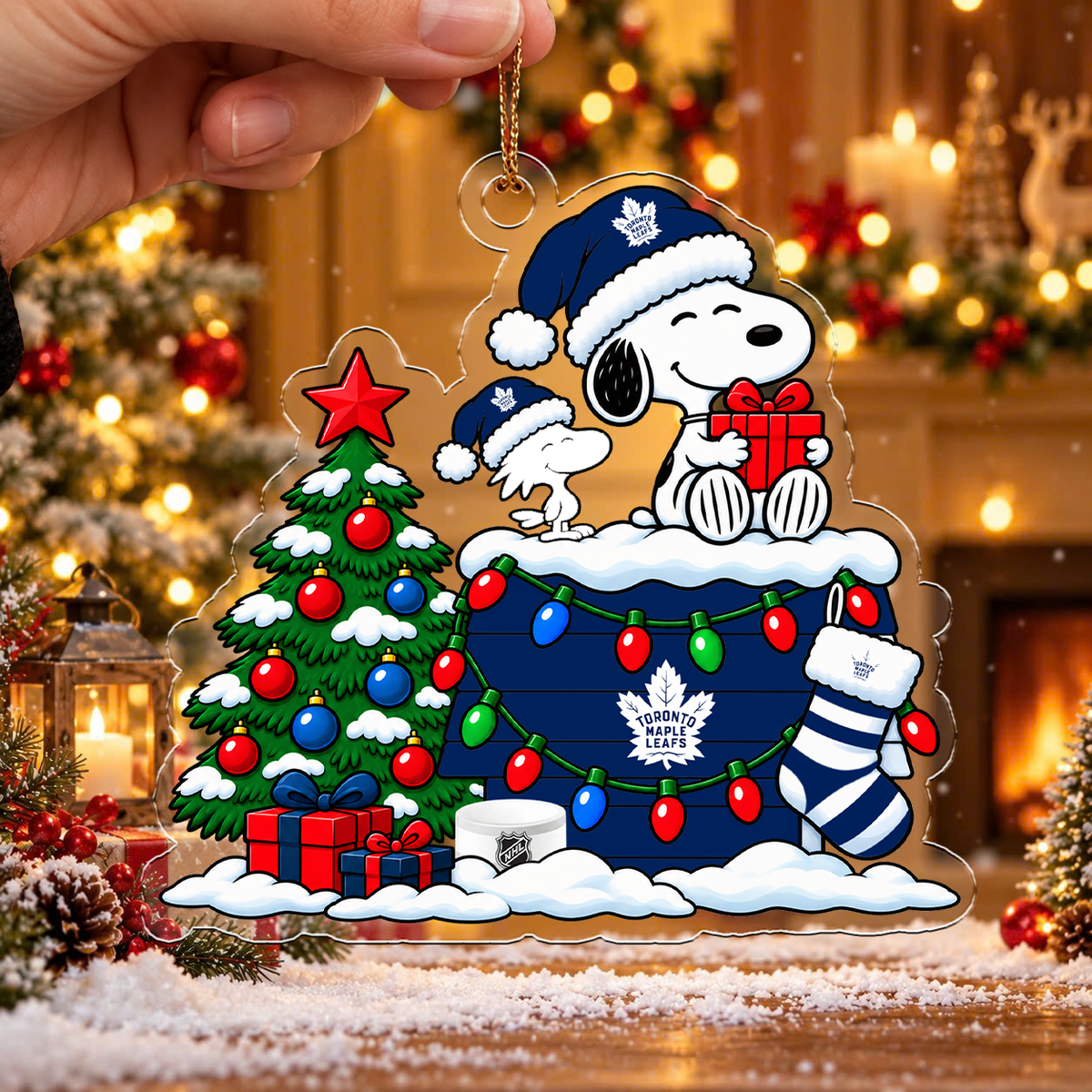 LIMITED DROP - NEW CUSTOMIZED NHL23 TML TORONTO MAPLE LEAFS CHRISTMAS ACRYLIC ORNAMENT