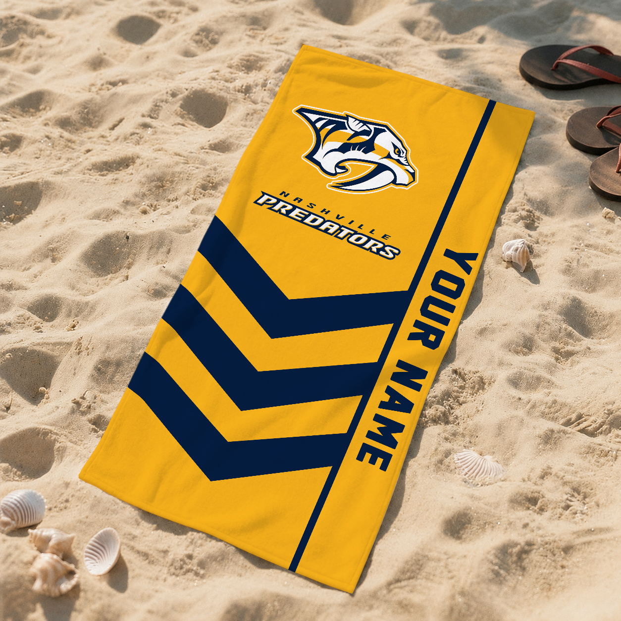 VIRAL EDITION - NEW CUSTOMIZED NHL31 NVP NASHVILLE PREDATORS BEACH TOWEL