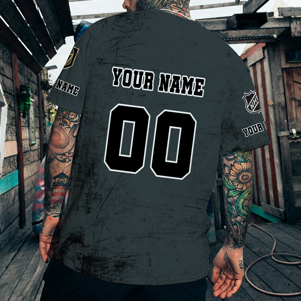 LIMITED EDITION - NEW CUSTOMIZED NHL04 VGK VEGAS GOLDEN KNIGHTS T-SHIRT FOR FANS