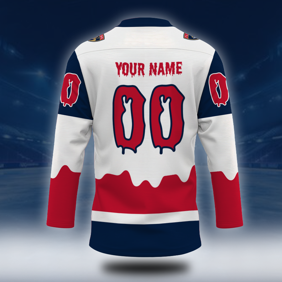 LIMITED EDITION - NEW CUSTOMIZED NHL01 FPT FLORIDA PANTHERS UNISEX HOCKEY JERSEY