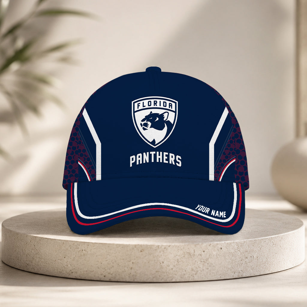 LIMITED EDITION - NEW CUSTOMIZED NHL01 FPT FLORIDA PANTHERS CLASSIC CAP