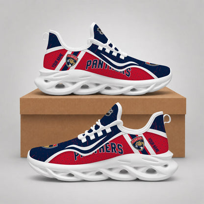 LIMITED EDITION - NEW CUSTOMIZED NHL01 FPT FLORIDA PANTHERS CLUNKY SNEAKERS