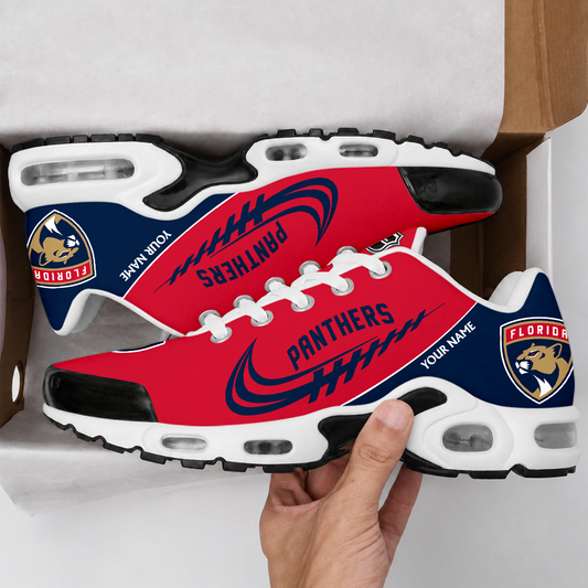 FINAL SALE - NEW CUSTOMIZED NHL01 FPT FLORIDA PANTHERS AIR MAX PLUS SNEAKERS