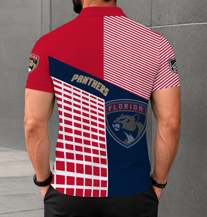 VIRAL EDITION - NEW CUSTOMIZED NHL01 FPT FLORIDA PANTHERS POLO SHIRT