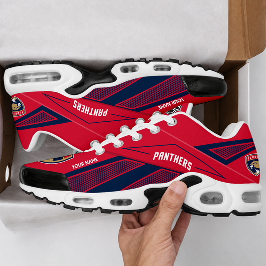 FLASH SALE - NEW CUSTOMIZED NHL01 FPT FLORIDA PANTHERS AIR MAX PLUS SNEAKERS