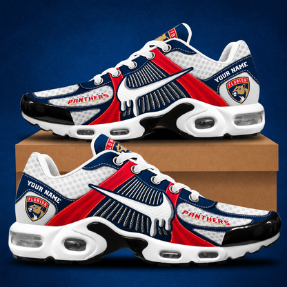 HOT DEAL - NEW CUSTOMIZED NHL01 FPT FLORIDA PANTHERS AIR MAX PLUS SNEAKERS