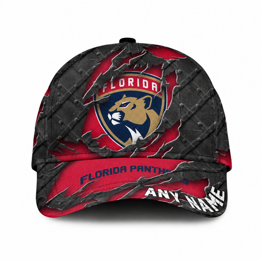 SPECIAL EDITION - NEW CUSTOMIZED NHL01 FPT FLORIDA PANTHERS CLASSIC CAP