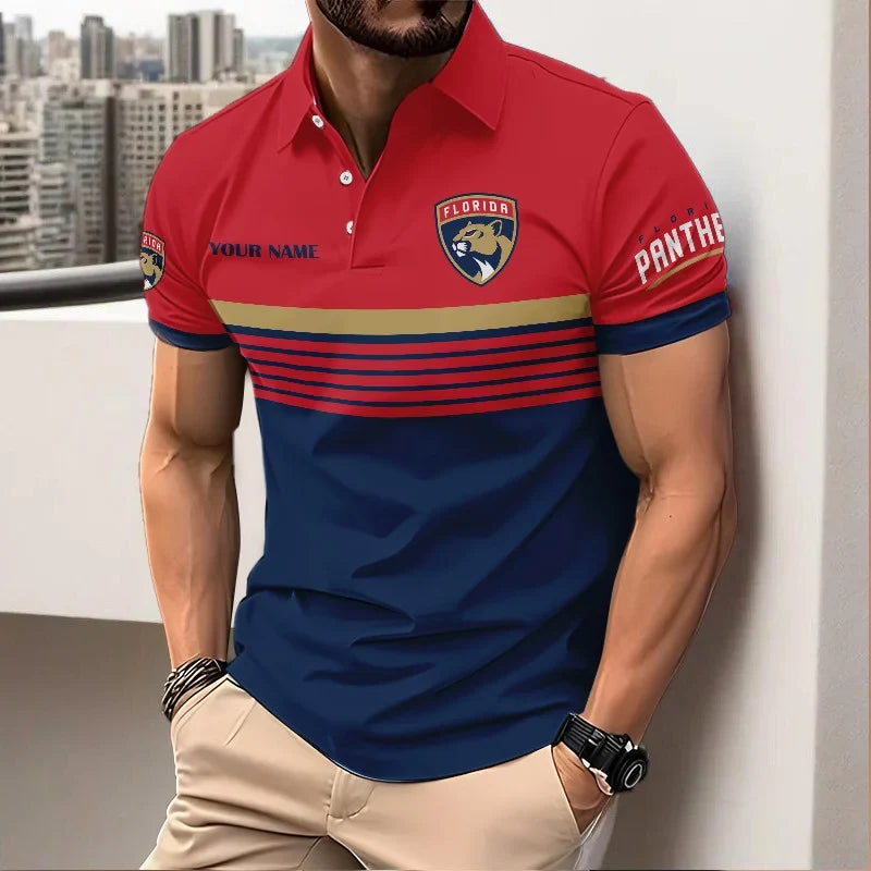 HOT DEAL - NEW CUSTOMIZED NHL01 FPT FLORIDA PANTHERS POLO SHIRT, ZIP POLO SHIRT & T-SHIRTS