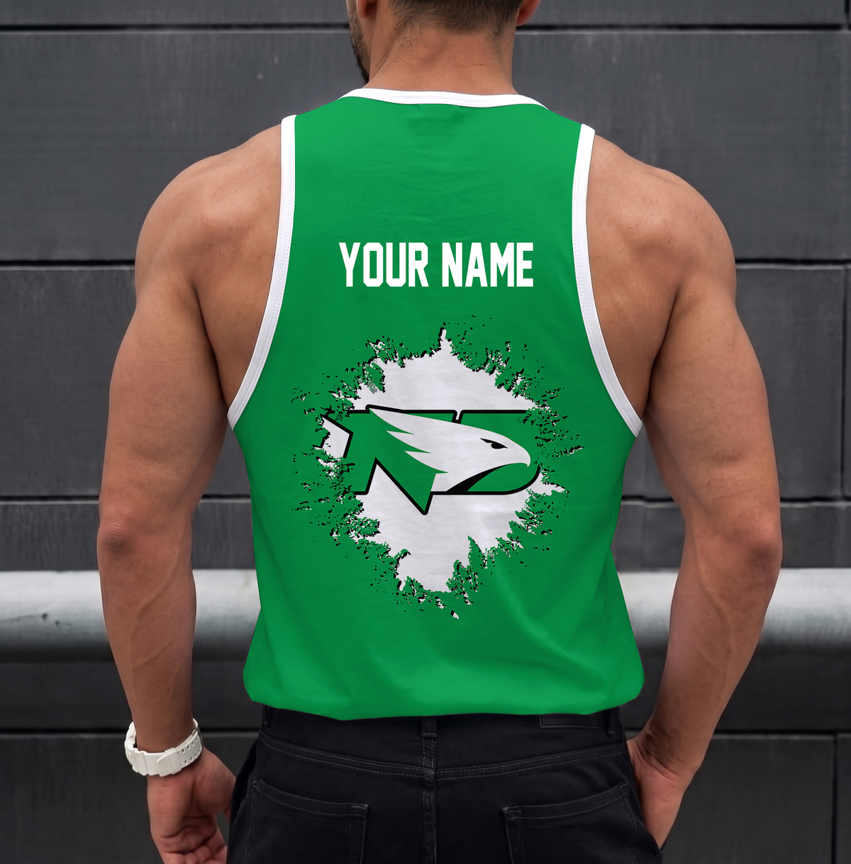 VIRAL EDITION - NEW CUSTOMIZED NCAA MFF01 NFH NORTH DAKOTA FIGHTING HAWKS UNISEX TANK TOP