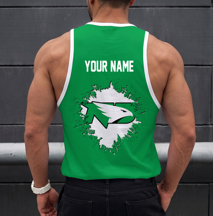 VIRAL EDITION - NEW CUSTOMIZED NCAA MFF01 NFH NORTH DAKOTA FIGHTING HAWKS UNISEX TANK TOP
