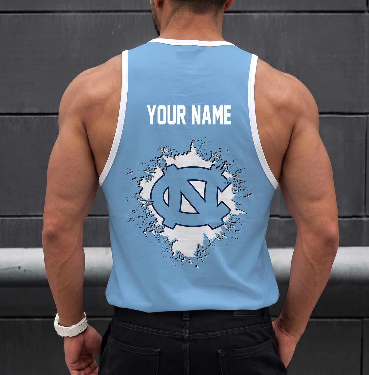 ELITE EDITION - NEW CUSTOMIZED NCAA CFH01 NTH NORTH CAROLINA TAR HEELS UNISEX TANK TOP