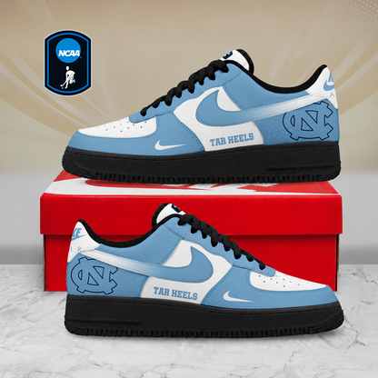 FINAL SALE - NEW CUSTOMIZED NCAA CFH01 NTH NORTH CAROLINA TAR HEELS AF1 SHOES