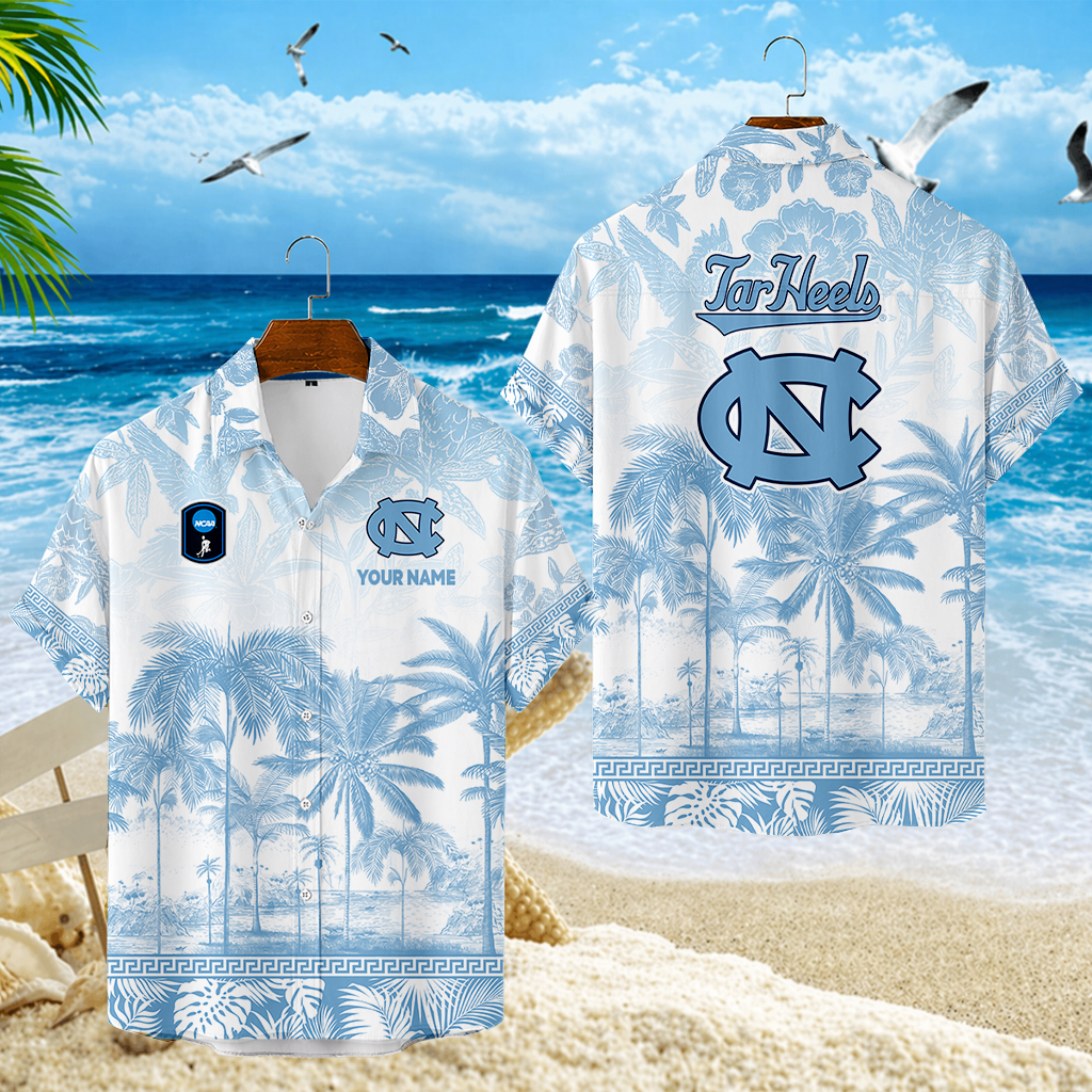 SPECIAL EDITION - NEW CUSTOMIZED CFH01 NTH NORTH CAROLINA TAR HEELS UNISEX HAWAIIAN SHIRT