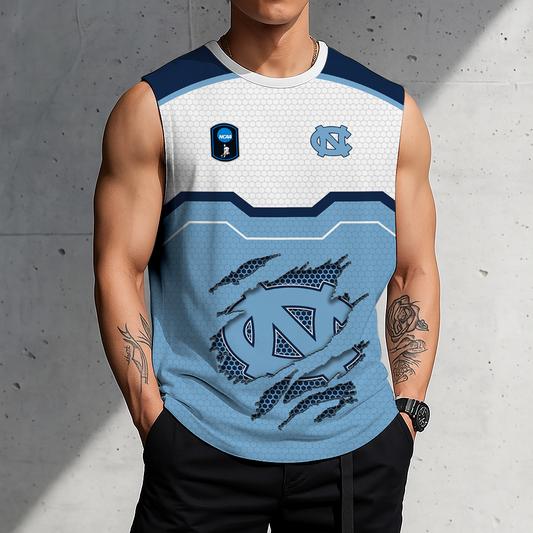 FLASH SALE - NEW CUSTOMIZED NCAA CFH01 NTH NORTH CAROLINA TAR HEELS MEN'S GYM SHIRT