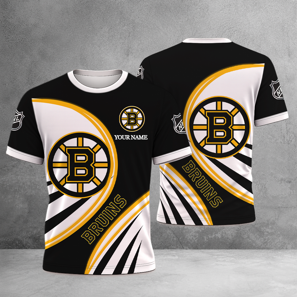 ELITE EDITION - NEW CUSTOMIZED NHL02 BTB BOSTON BRUINS T-SHIRT, POLO SHIRT, ZIP POLO SHIRT, SWEATSHIRT, HOODIE & ZIP HOODIE