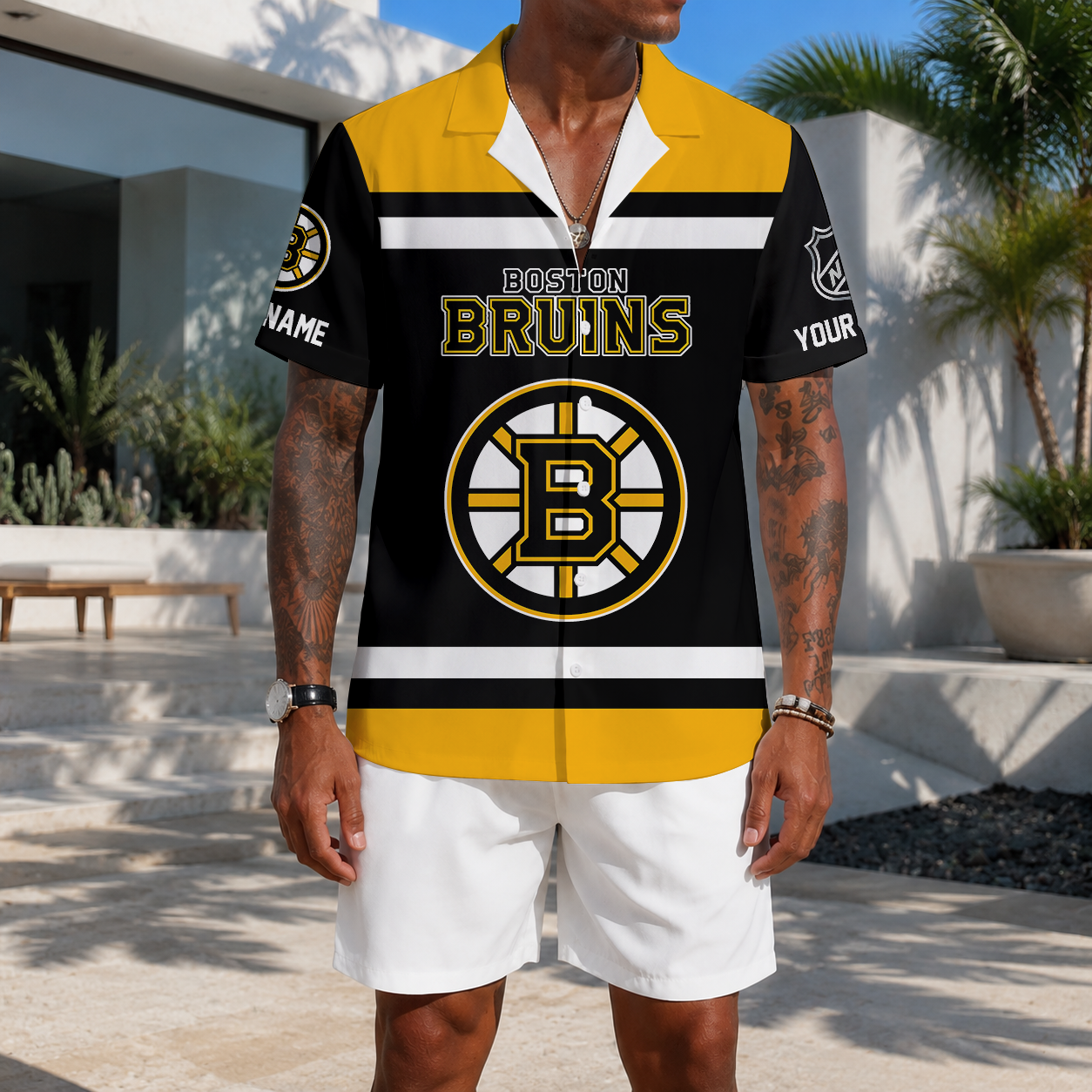 VIRAL EDITION - NEW CUSTOMIZED NHL02 BTB BOSTON BRUINS UNISEX HAWAIIAN SHIRT