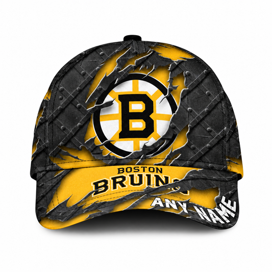 SPECIAL EDITION - NEW CUSTOMIZED NHL02 BTB BOSTON BRUINS CLASSIC CAP