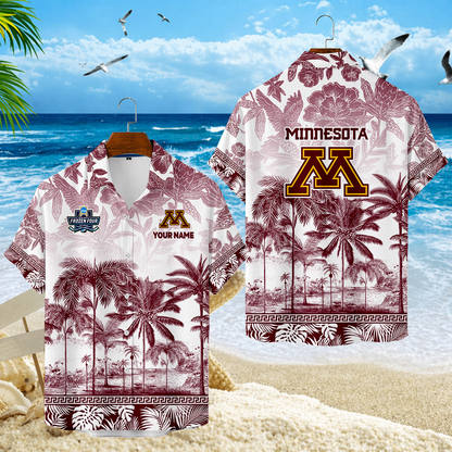 FINAL SALE - NEW CUSTOMIZED MFF02 MGG MINNESOTA GOLDEN GOPHERS UNISEX HAWAIIAN SHIRT