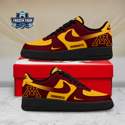 FINAL SALE - NEW CUSTOMIZED NCAA MFF02 MGG MINNESOTA GOLDEN GOPHERS AF1 SHOES