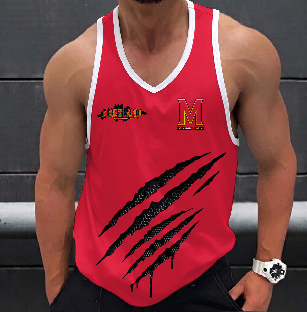 ELITE EDITION - NEW CUSTOMIZED NCAA CFH02 MLT MARYLAND TERRAPINS UNISEX TANK TOP