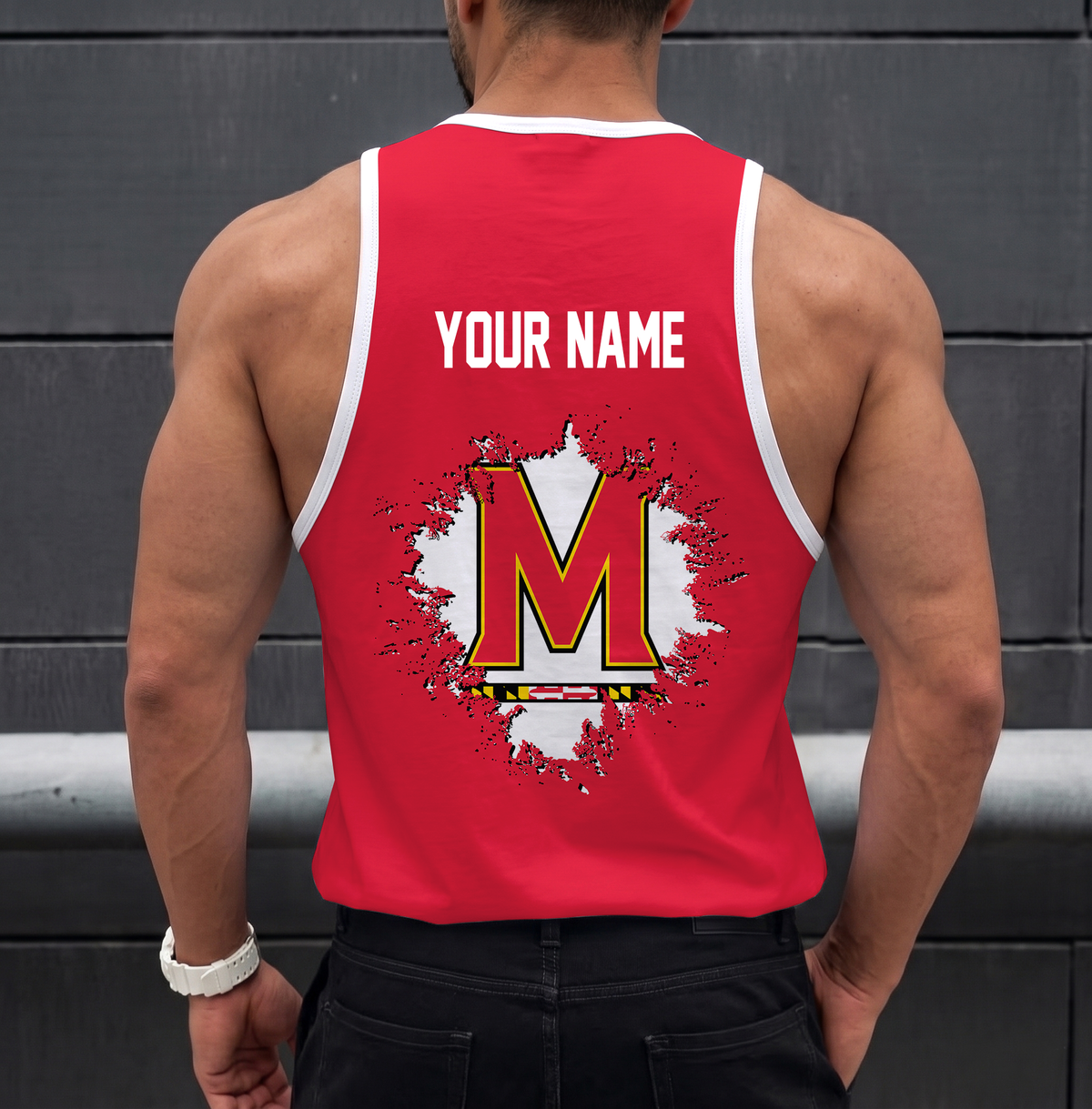 ELITE EDITION - NEW CUSTOMIZED NCAA CFH02 MLT MARYLAND TERRAPINS UNISEX TANK TOP