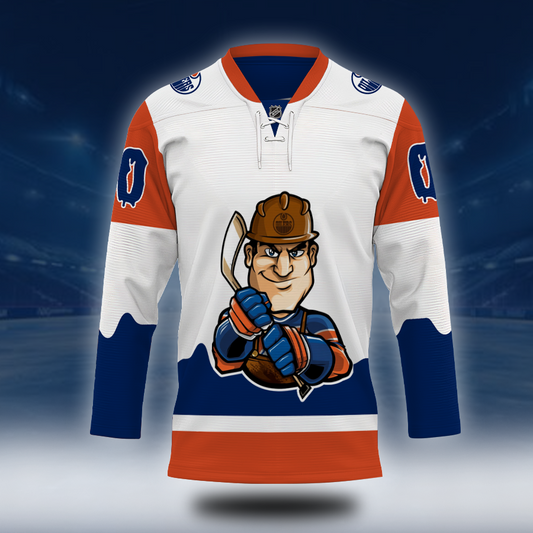 LIMITED EDITION - NEW CUSTOMIZED NHL03 EMO EDMONTON OILERS UNISEX HOCKEY JERSEY