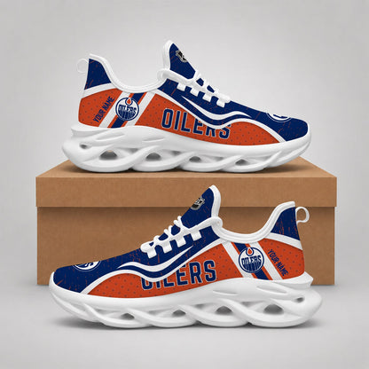 LIMITED EDITION - NEW CUSTOMIZED NHL03 EMO EDMONTON OILERS CLUNKY SNEAKERS