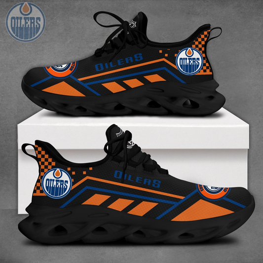 VIRAL EDITION - NEW CUSTOMIZED NHL03 EMO EDMONTON OILERS CLUNKY SNEAKERS