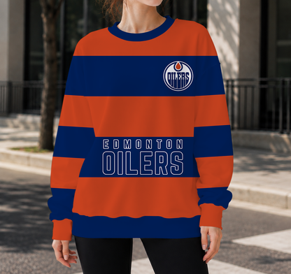 HOT DEAL - NEW CUSTOMIZED NHL03 EMO EDMONTON OILERS UNISEX SWEATSHIRT
