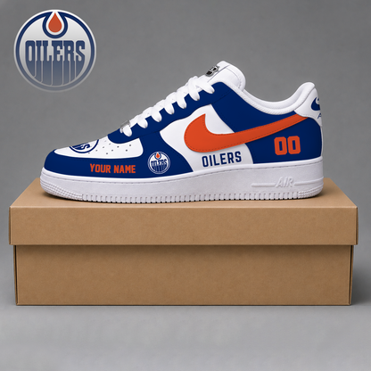 VIRAL EDITION - NEW CUSTOMIZED NHL03 EMO EDMONTON OILERS AF1 SHOES