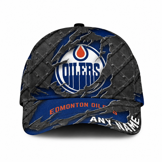 SPECIAL EDITION - NEW CUSTOMIZED NHL03 EMO EDMONTON OILERS CLASSIC CAP