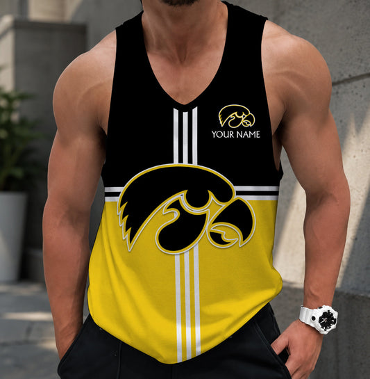 FLASH SALE - NEW CUSTOMIZED NCAA CFH04 IWH IOWA HAWKEYES UNISEX TANK TOP