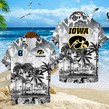 SPECIAL EDITION - NEW CUSTOMIZED CFH04 IWH IOWA HAWKEYES UNISEX HAWAIIAN SHIRT