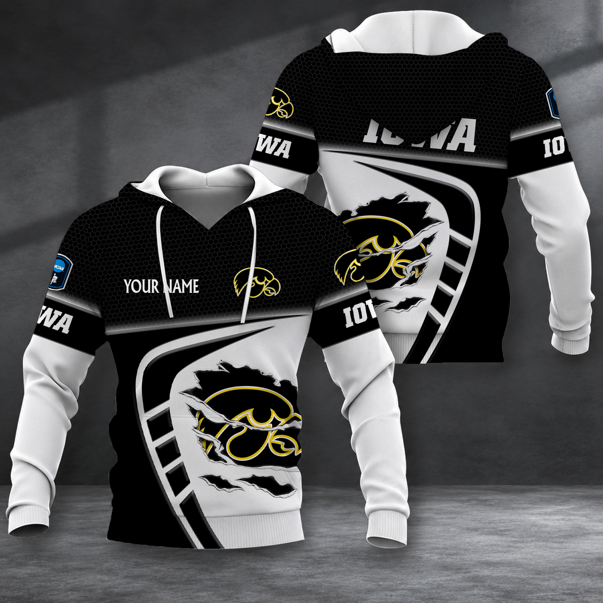 LIMITED EDITION - NEW CUSTOMIZED NCAA CFH04 IWH IOWA HAWKEYES HOODIE, ZIP HOODIE, T-SHIRT, POLO SHIRT, ZIP POLO SHIRT & SWEATSHIRT