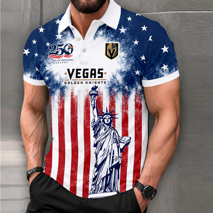 LIMITED EDITION - NEW CUSTOMIZED NHL04 VGK VEGAS GOLDEN KNIGHTS POLO SHIRT, ZIP POLO SHIRT & T-SHIRTS