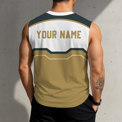 LIMITED EDITION - NEW CUSTOMIZED NHL04 VGK VEGAS GOLDEN KNIGHTS MEN'S GYM SHIRT