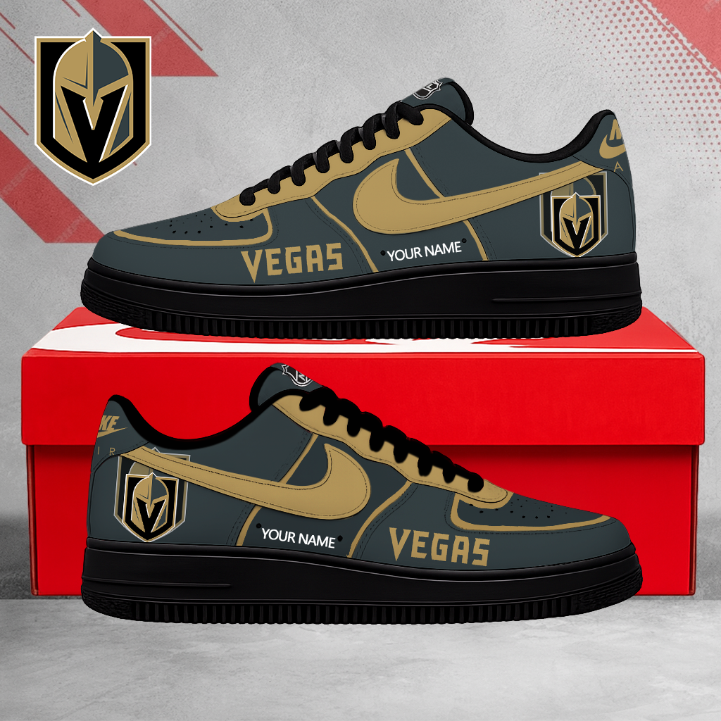 FLASH SALE - NEW CUSTOMIZED NHL04 VGK VEGAS GOLDEN KNIGHTS AF1 SHOES