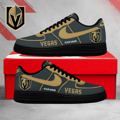 FLASH SALE - NEW CUSTOMIZED NHL04 VGK VEGAS GOLDEN KNIGHTS AF1 SHOES