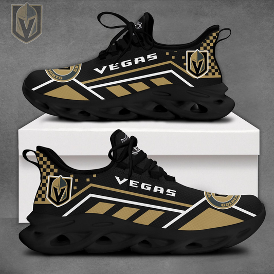 VIRAL EDITION - NEW CUSTOMIZED NHL04 VGK VEGAS GOLDEN KNIGHTS CLUNKY SNEAKERS