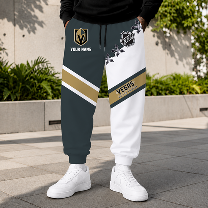 HOT DEAL - NEW CUSTOMIZED NHL04 VGK VEGAS GOLDEN KNIGHTS SWEATPANTS