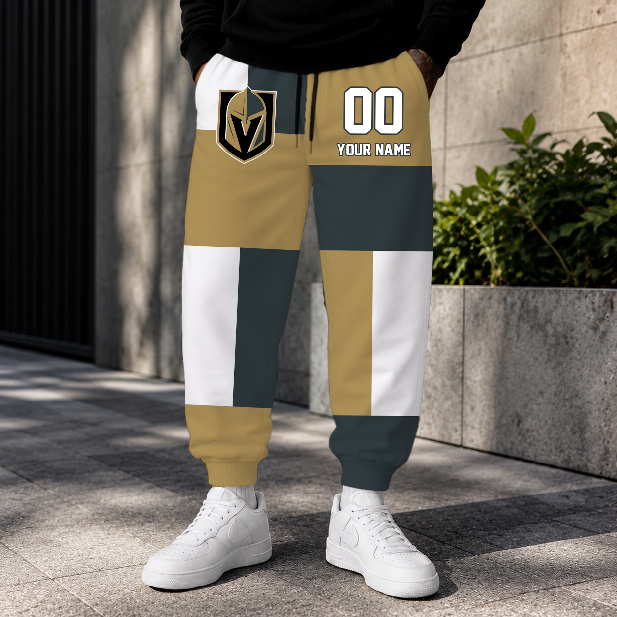 VIRAL EDITION - NEW CUSTOMIZED NHL04 VGK VEGAS GOLDEN KNIGHTS SWEATPANTS