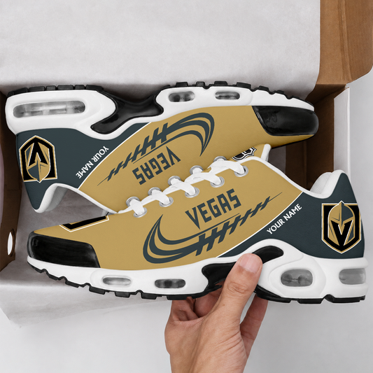 FINAL SALE - NEW CUSTOMIZED NHL04 VGK VEGAS GOLDEN KNIGHTS AIR MAX PLUS SNEAKERS