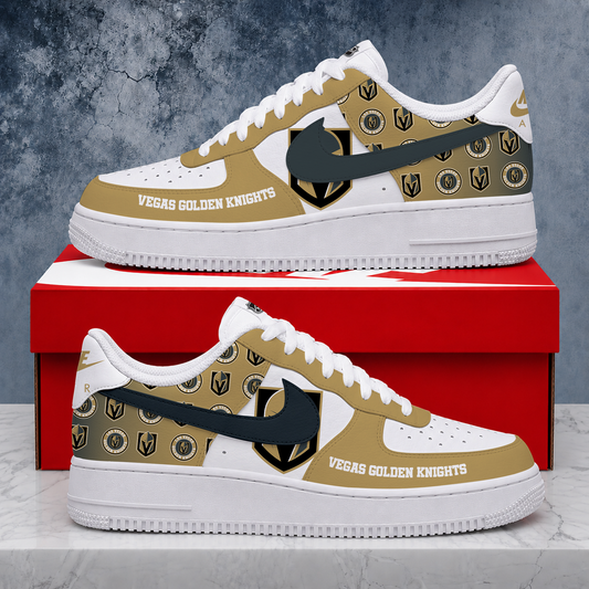 FINAL SALE - NEW CUSTOMIZED NHL04 VGK VEGAS GOLDEN KNIGHTS AF1 SHOES