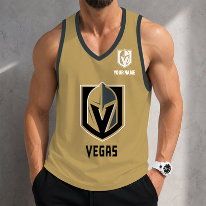 VIRAL EDITION - NEW CUSTOMIZED NHL04 VGK VEGAS GOLDEN KNIGHTS MEN'S TANK TOP