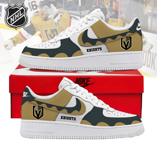 LIMITED EDITION - NEW CUSTOMIZED NHL04 VGK VEGAS GOLDEN KNIGHTS AF1 SHOES